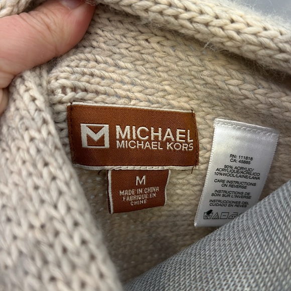 Micheal Kors Long Short Sleeve Cardigan Sz Med - Picture 3 of 4